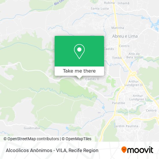 Alcoólicos Anônimos - VILA map