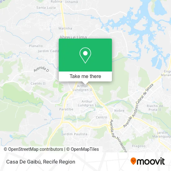 Casa De Gaibú map