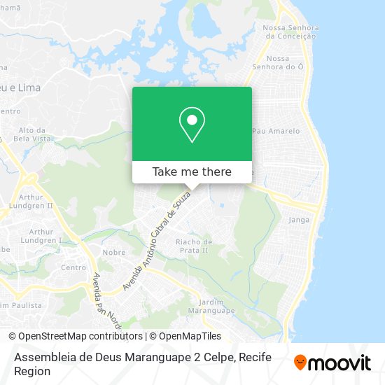 Assembleia de Deus Maranguape 2 Celpe map
