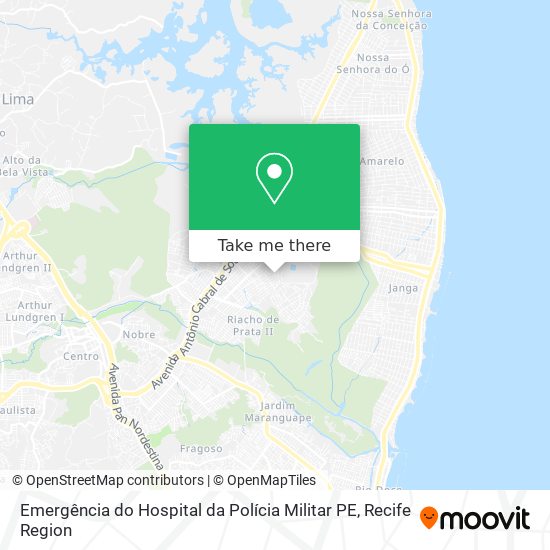 Emergência do Hospital da Polícia Militar PE map