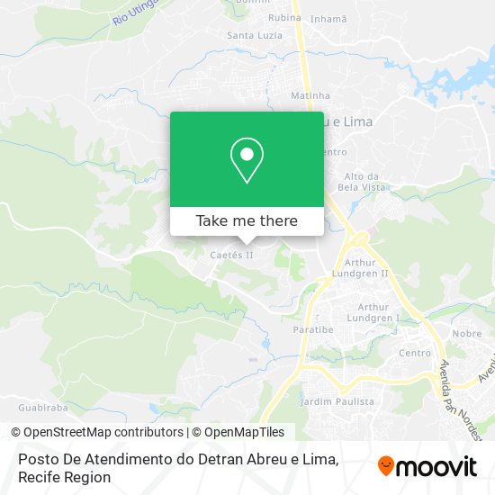 Posto De Atendimento do Detran Abreu e Lima map