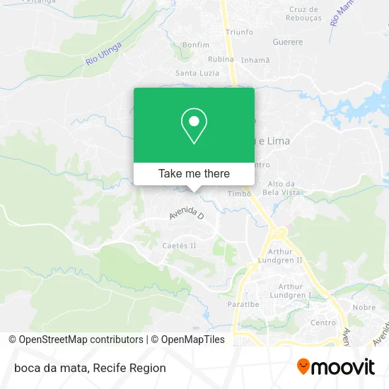 boca da mata map
