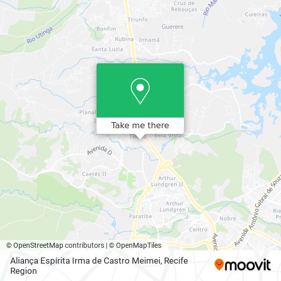Aliança Espírita Irma de Castro Meimei map