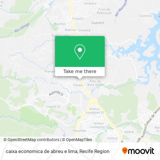 caixa economica de abreu e lima map