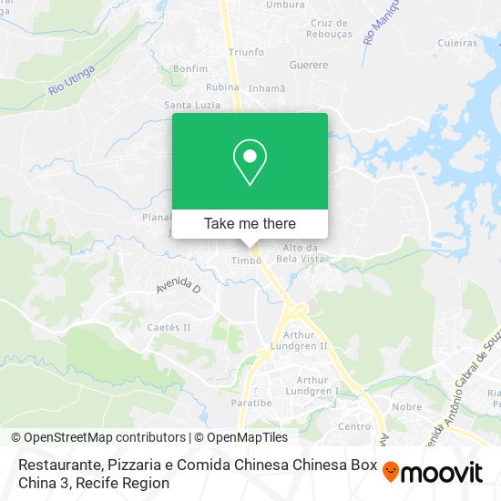 Restaurante, Pizzaria e Comida Chinesa Chinesa Box China 3 map