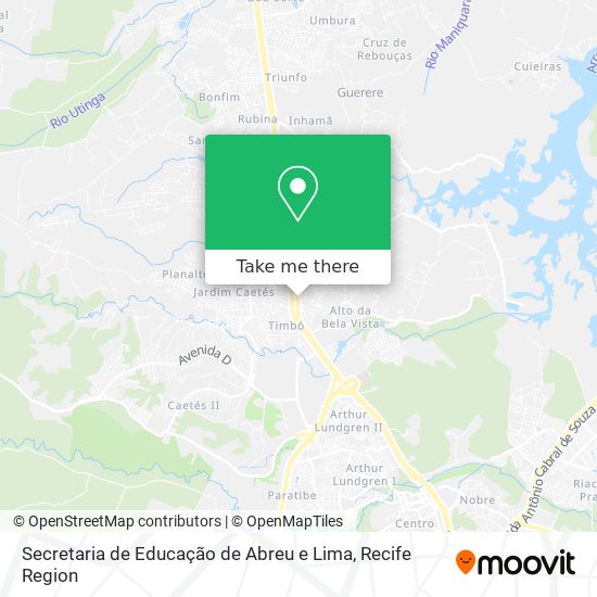 Secretaria de Educação de Abreu e Lima map