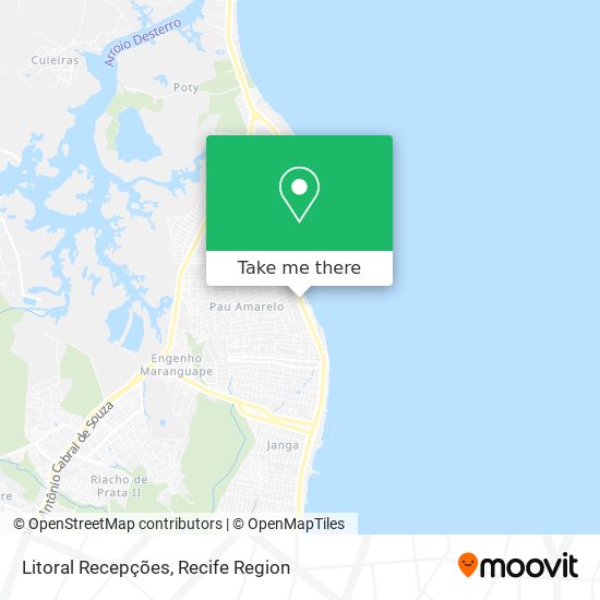 Litoral Recepções map