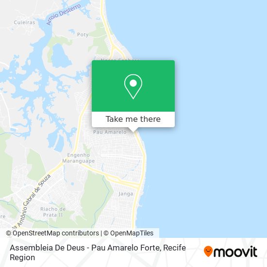 Assembleia De Deus - Pau Amarelo Forte map