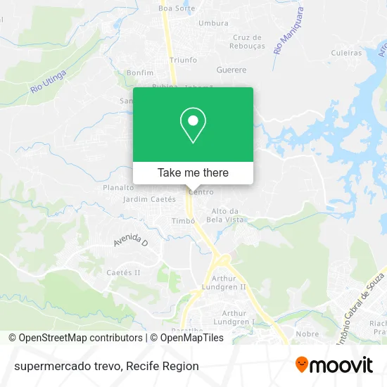 supermercado trevo map