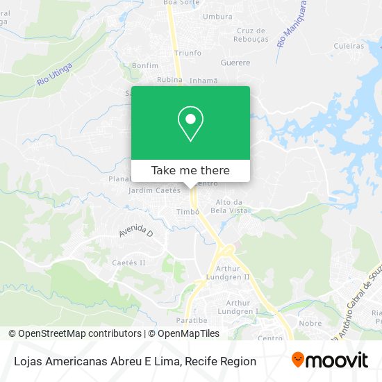 Lojas Americanas Abreu E Lima map