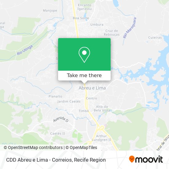 CDD	Abreu e Lima - Correios map