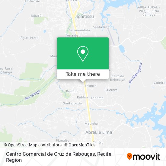 Centro Comercial de Cruz de Rebouças map