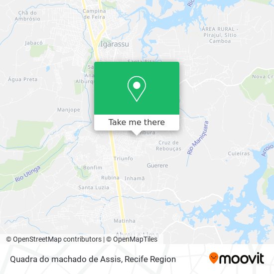 Quadra do machado de Assis map