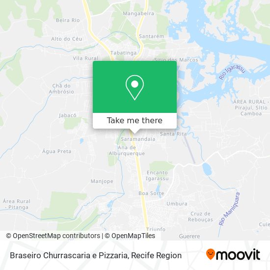 Braseiro Churrascaria e Pizzaria map