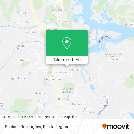 Sublime Recepções map
