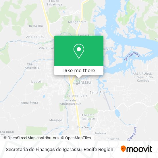 Secretaria de Finanças de Igarassu map