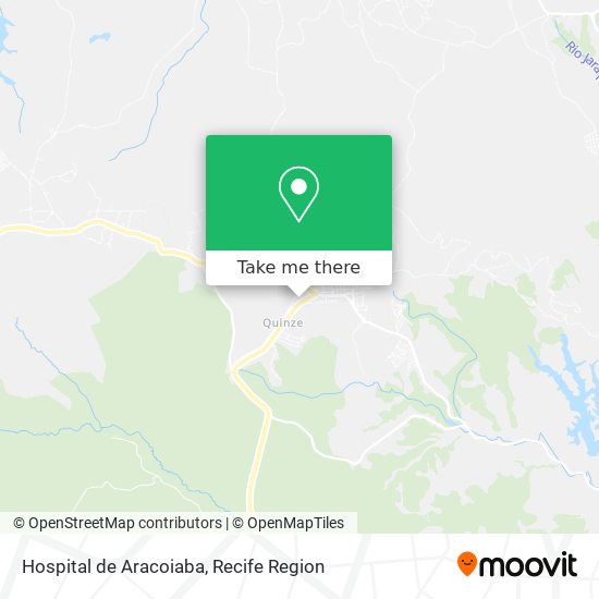 Mapa Hospital de Aracoiaba