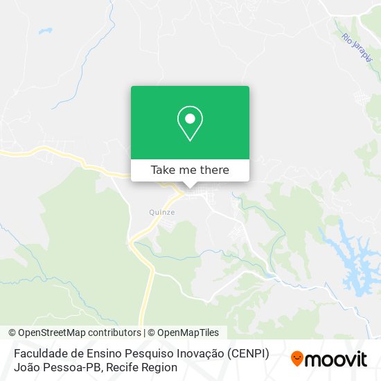 Faculdade de Ensino Pesquiso Inovação (CENPI) João Pessoa-PB map