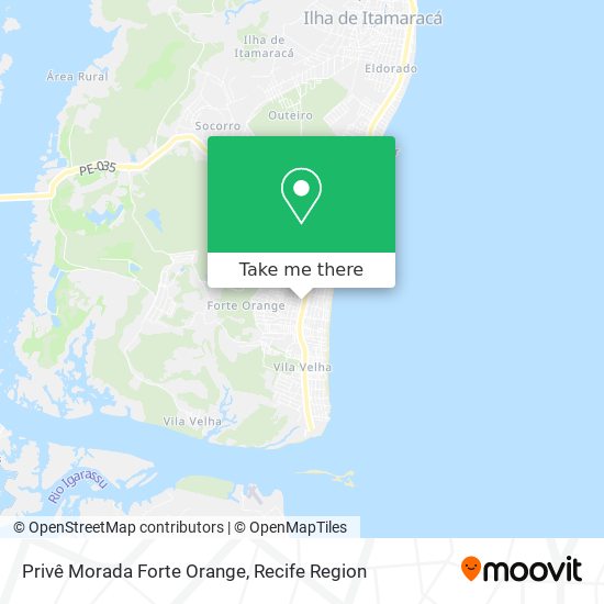 Privê Morada Forte Orange map