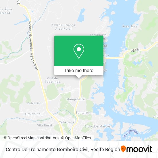 Centro De Treinamento Bombeiro Civil map