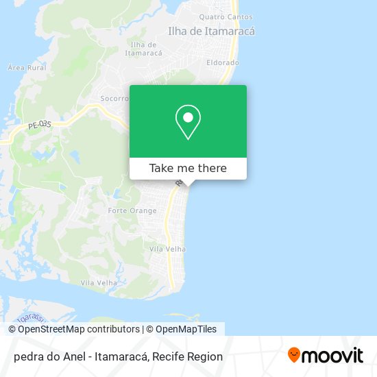 pedra do Anel - Itamaracá map