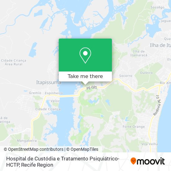 Hospital de Custódia e Tratamento Psiquiátrico-HCTP map