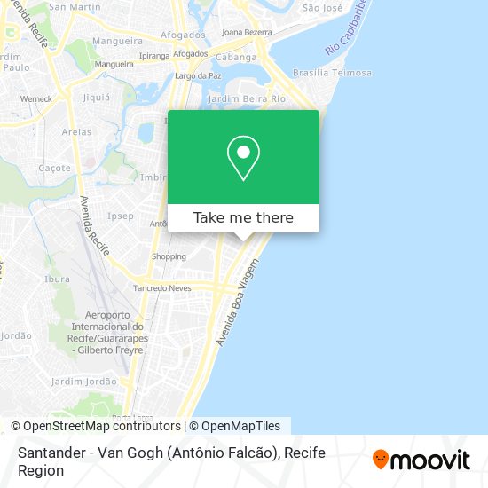 Santander - Van Gogh (Antônio Falcão) map