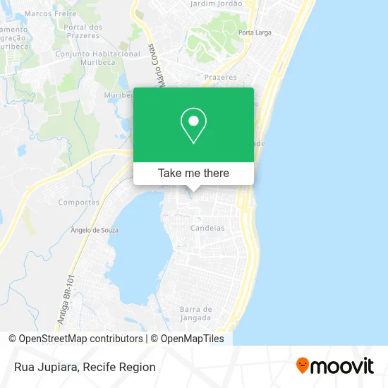 Rua Jupiara map