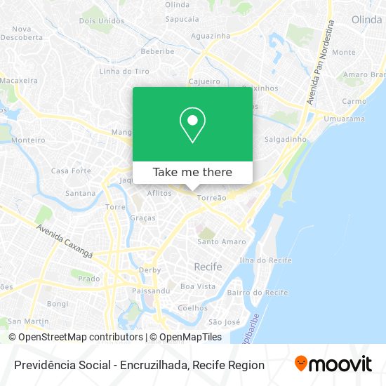 Previdência Social - Encruzilhada map