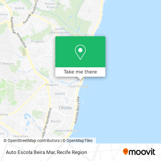 Mapa Auto Escola Beira Mar