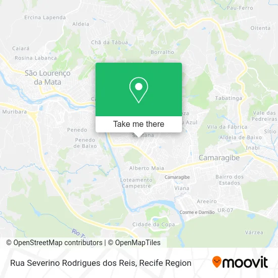 Rua Severino Rodrigues dos Reis map