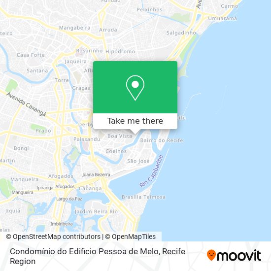 Mapa Condomínio do Edificio Pessoa de Melo