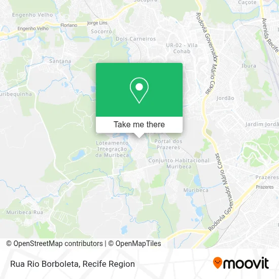 Rua Rio Borboleta map