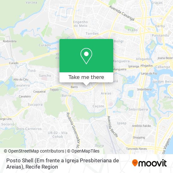 Posto Shell (Em frente a Igreja Presbiteriana de Areias) map