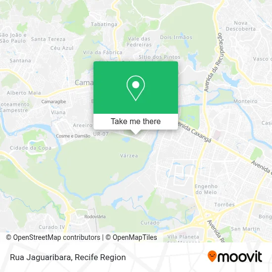 Rua Jaguaribara map