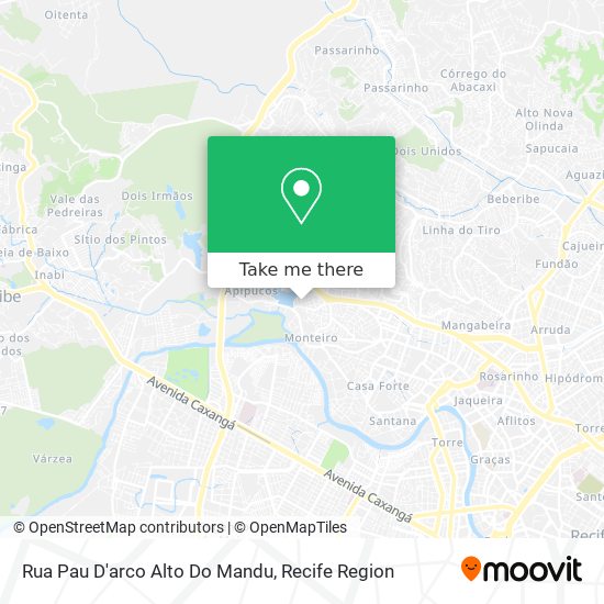 Rua Pau D'arco Alto Do Mandu map