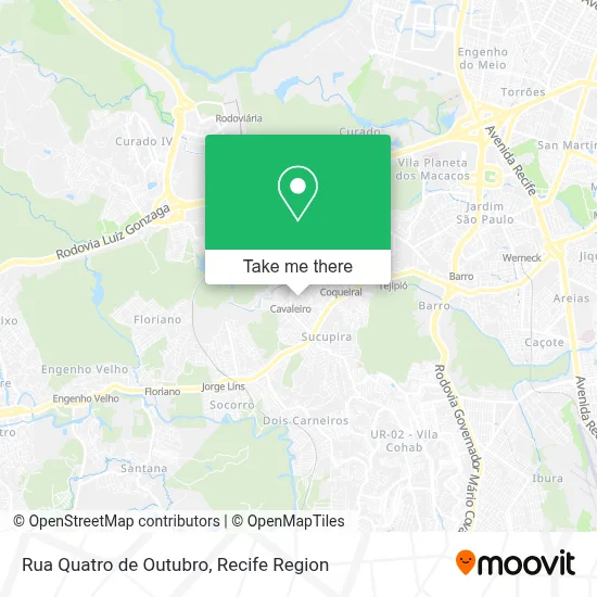 Rua Quatro de Outubro map