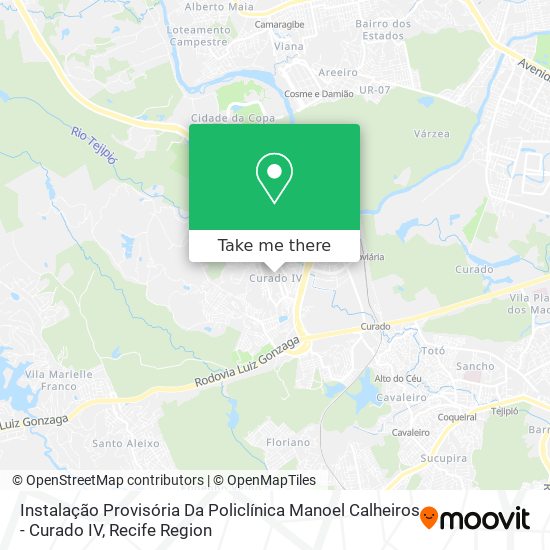 Instalação Provisória Da Policlínica Manoel Calheiros - Curado IV map