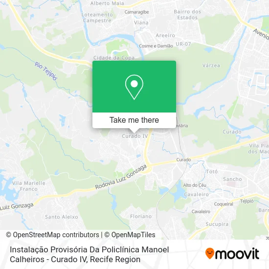 Instalação Provisória Da Policlínica Manoel Calheiros - Curado IV map