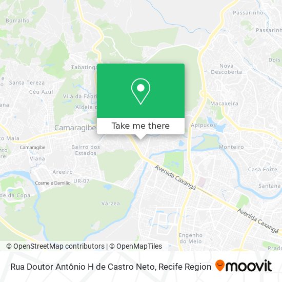 Rua Doutor Antônio H de Castro Neto map
