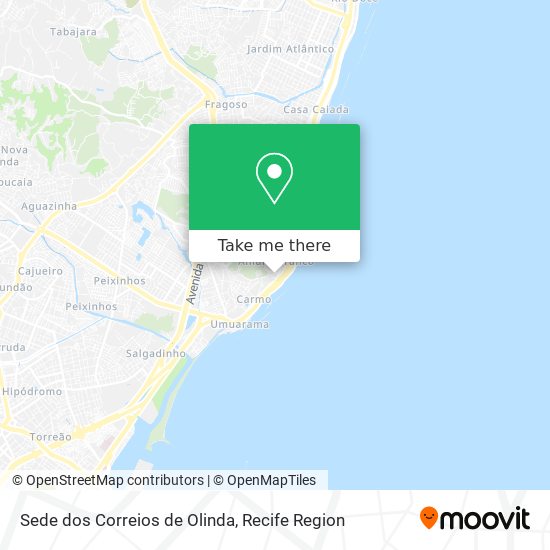 Sede dos Correios de Olinda map