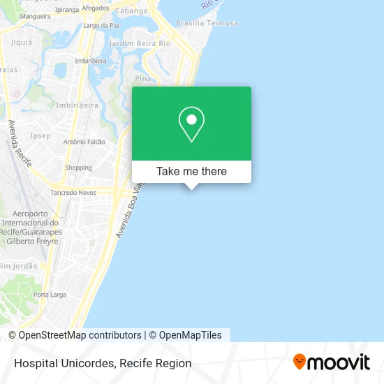 Hospital Unicordes map