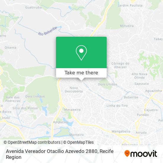 Avenida Vereador Otacílio Azevedo 2880 map