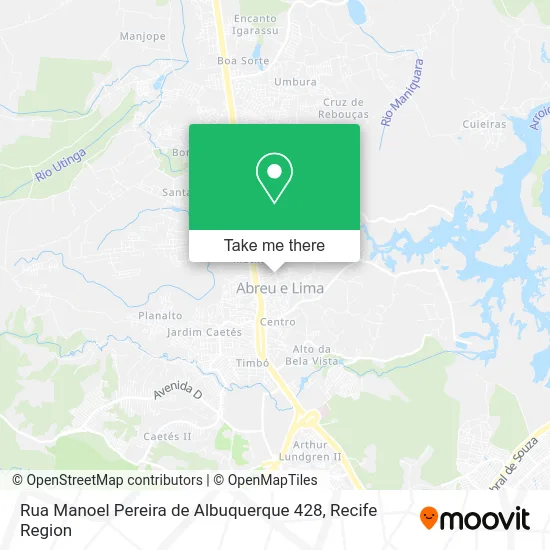 Rua Manoel Pereira de Albuquerque 428 map