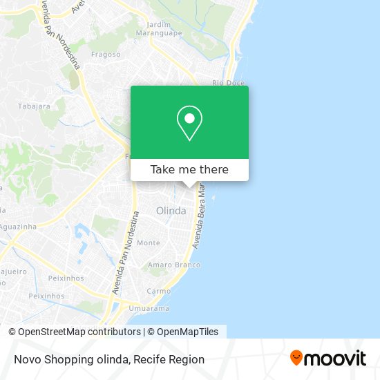 Mapa Novo Shopping  olinda