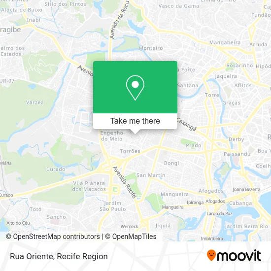 Rua Oriente map