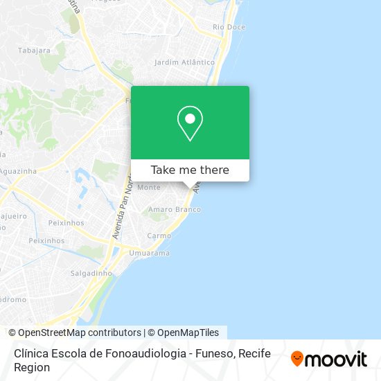 Clínica Escola de Fonoaudiologia - Funeso map