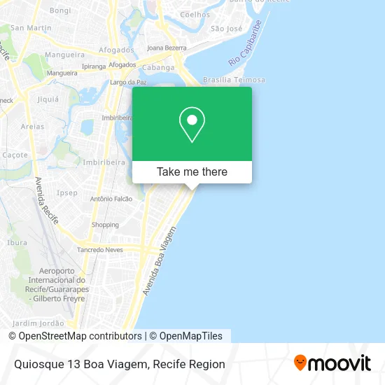Quiosque 13 Boa Viagem map