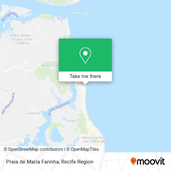 Praia de Maria Farinha map