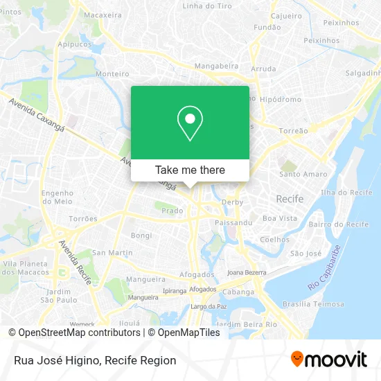 Rua José Higino map